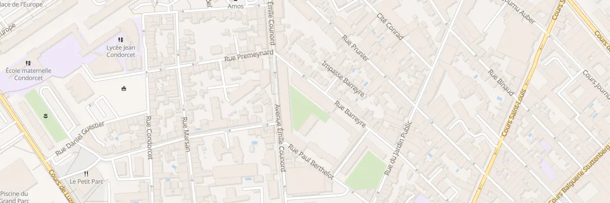 Plan du 182 Rue Barreyre à Bordeaux