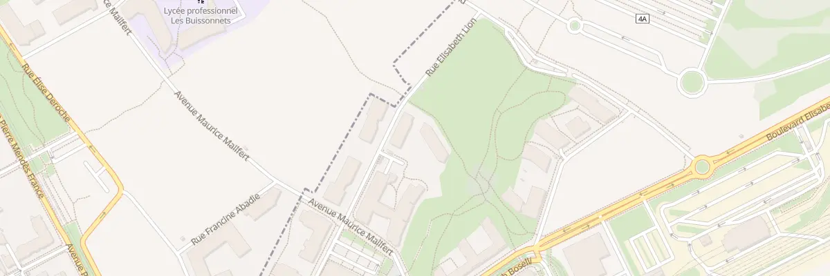 Plan du 33 Rue Elisabeth Lion à Angers