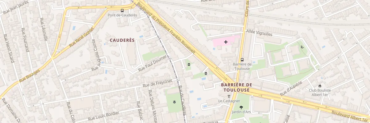 Plan du 34 Rue de Cauderès à Bordeaux