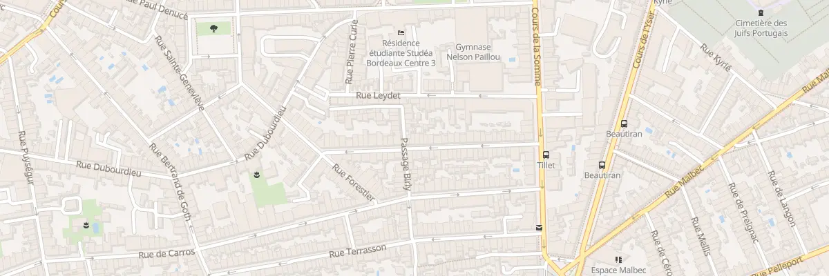 Plan du 43 Rue Tillet à Bordeaux