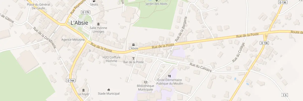 Plan du 55 Rue de la Poste à L’Absie