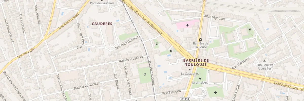 Plan du 42 Rue de Cauderès à Bordeaux