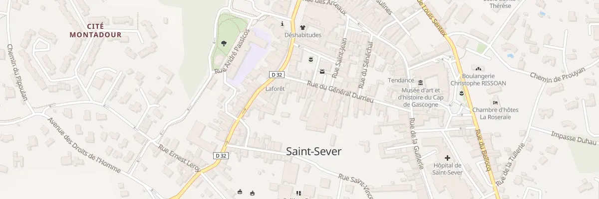 Plan du 8 Rue du Gen Durrieu à Saint-Sever