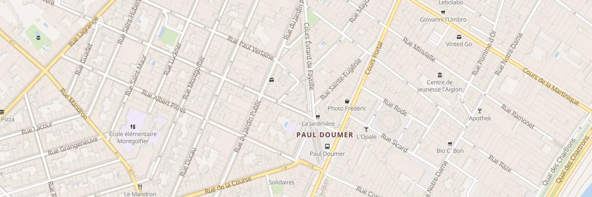 Plan du 19 Rue Frere à Bordeaux