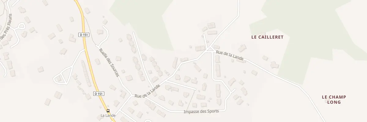 Plan du 7 Rue de la Lande à Saint-Fraimbault-de-Prières