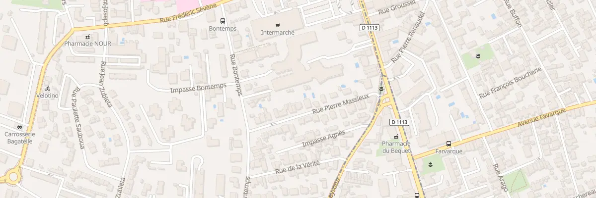 Plan du 21 Rue Pierre Massieux à Talence