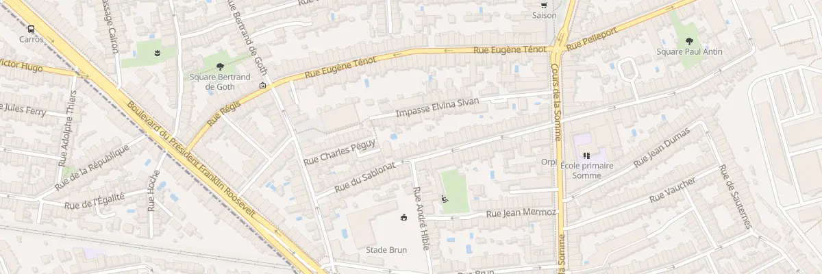 Plan du 51 Rue du Sablonat à Bordeaux