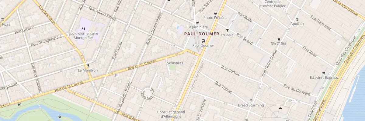 Plan du 4 Rue de la Course à Bordeaux