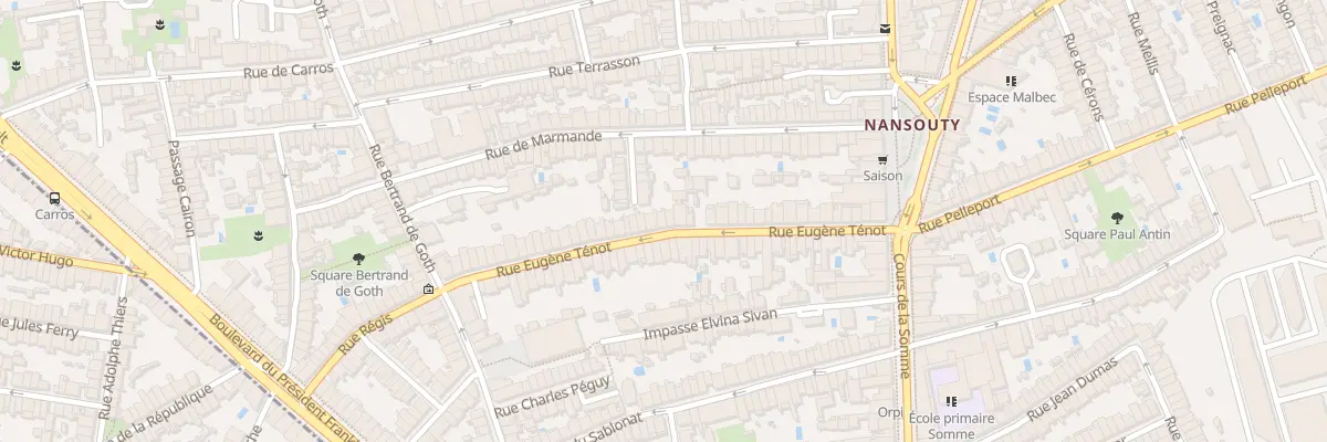 Plan du 43 Rue Eugène Ténot à Bordeaux