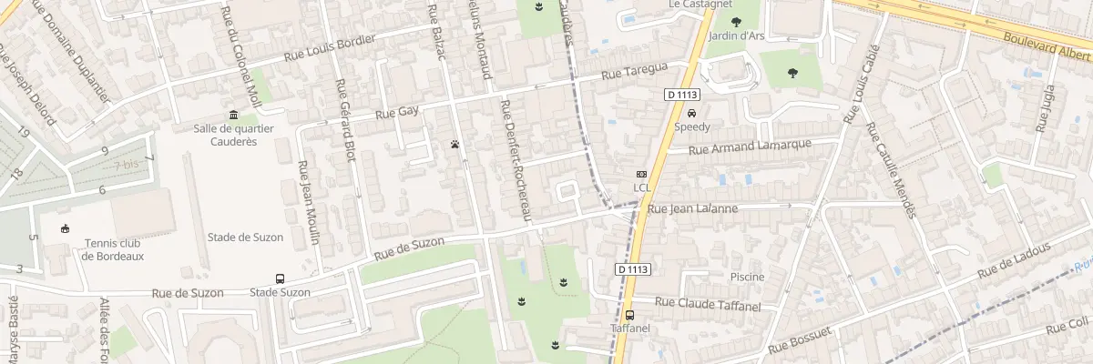 Plan du 14 Rue d’Alsace à Talence