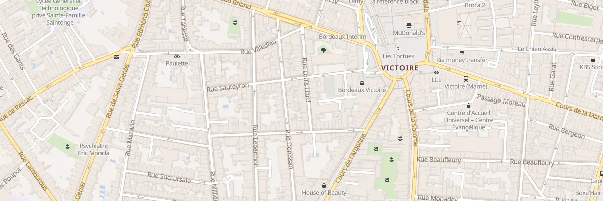 Plan du 25B Rue Louis Liard à Bordeaux
