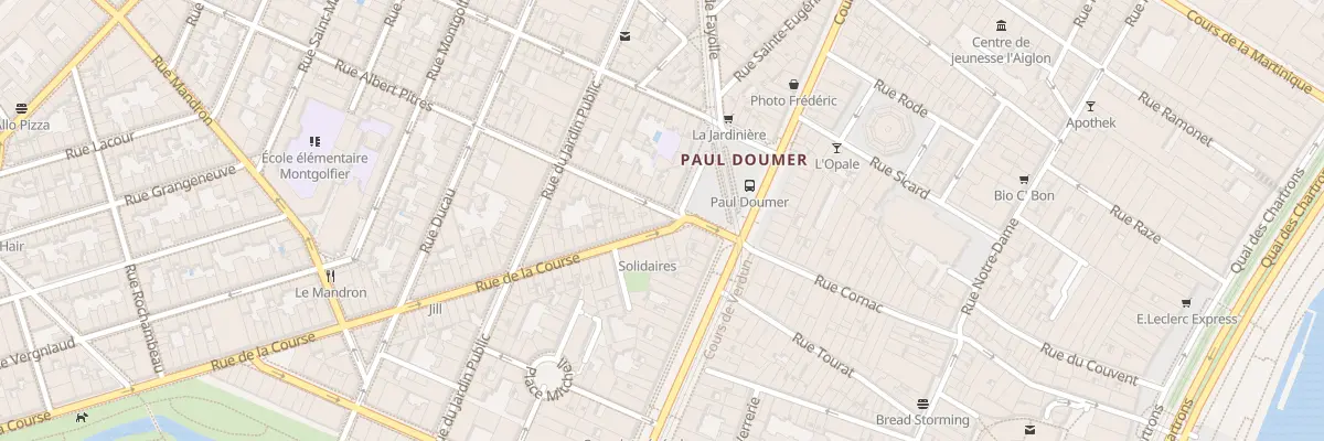 Plan du 1 Rue de la Course à Bordeaux