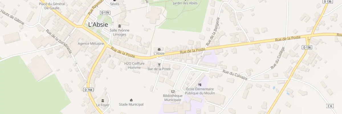 Plan du 47 Rue de la Poste à L’Absie