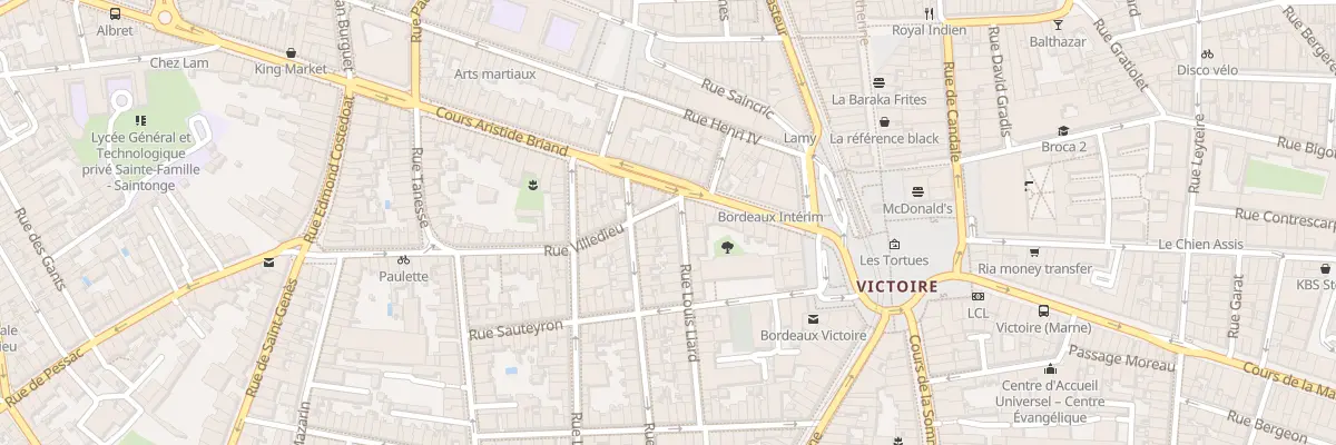 Plan du 55 Rue Villedieu à Bordeaux