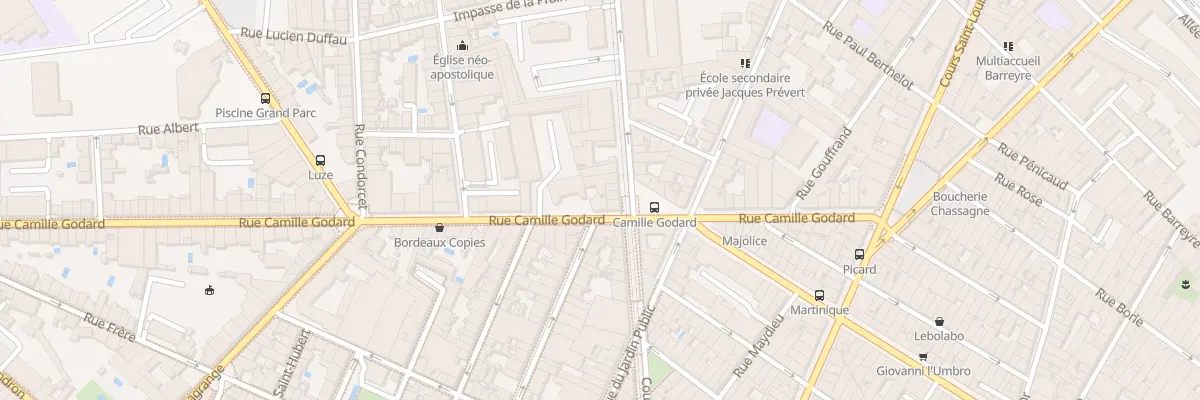 Plan du 39 Rue Camille Godard à Bordeaux