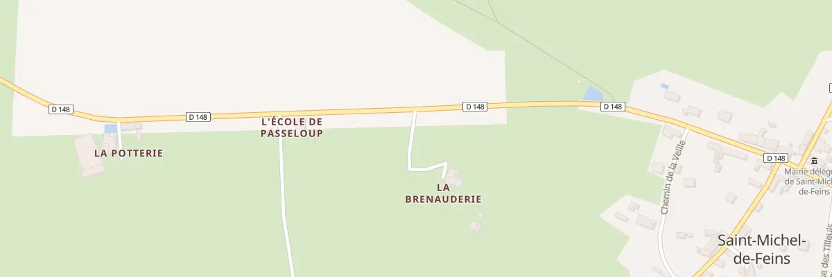 Plan du 1 La Brehauderie à Bierné-les-Villages