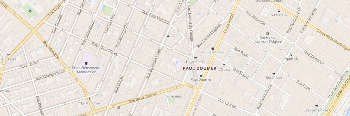 Plan du 20 Rue Frere à Bordeaux