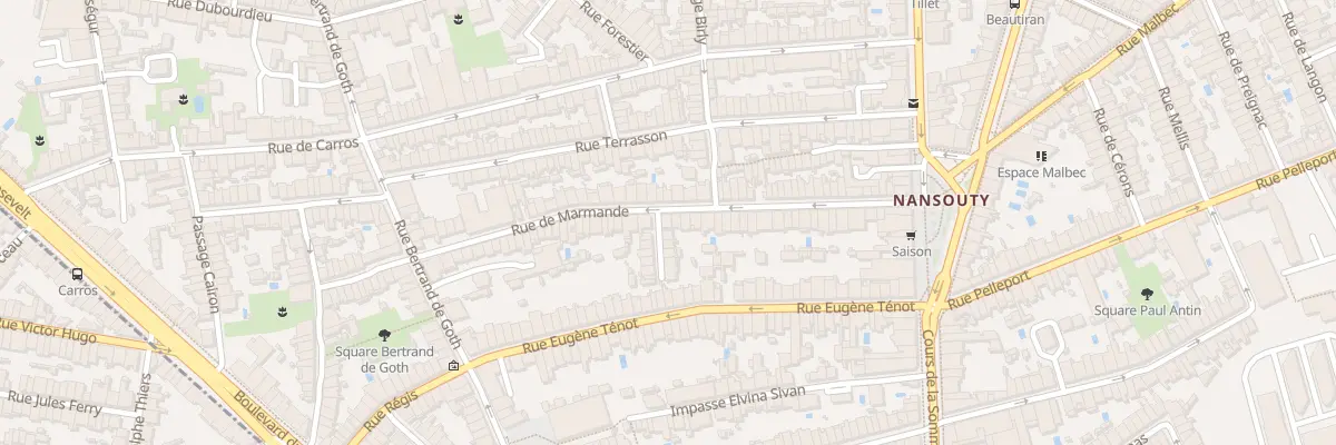 Plan du 50 Rue de Marmande à Bordeaux