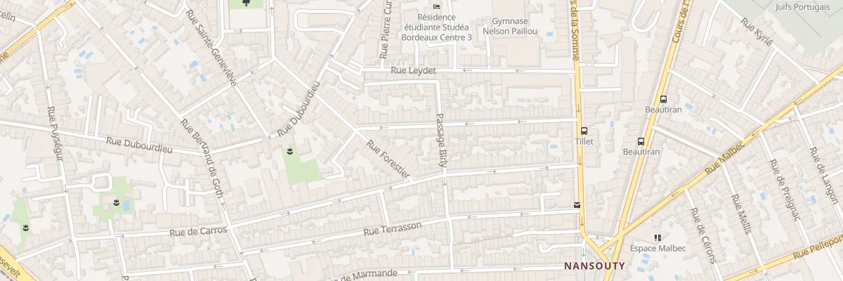 Plan du 54 Rue Tillet à Bordeaux