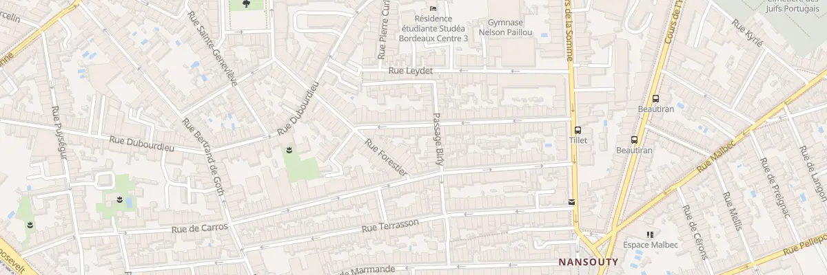 Plan du 56 Rue Tillet à Bordeaux