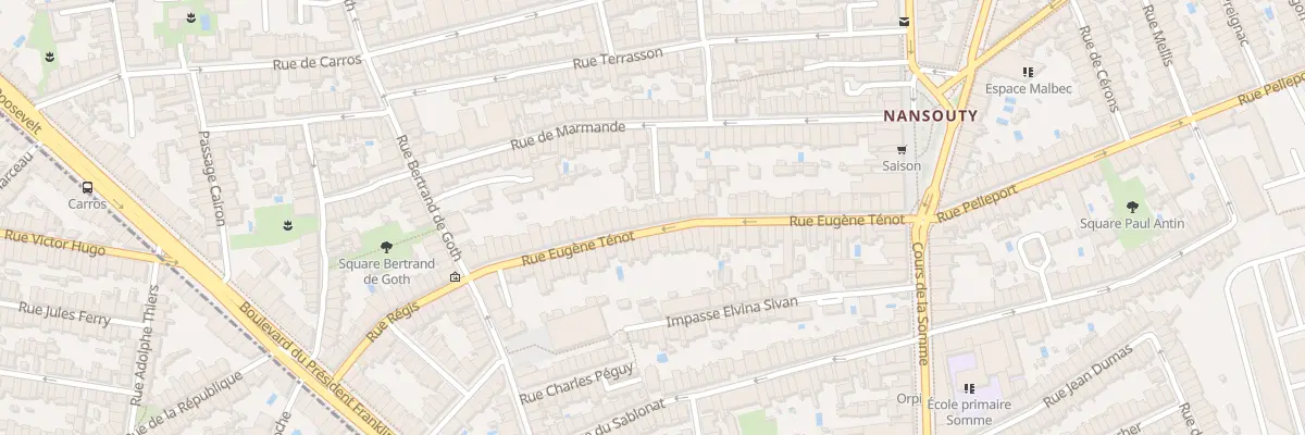 Plan du 51 Rue Eugène Ténot à Bordeaux