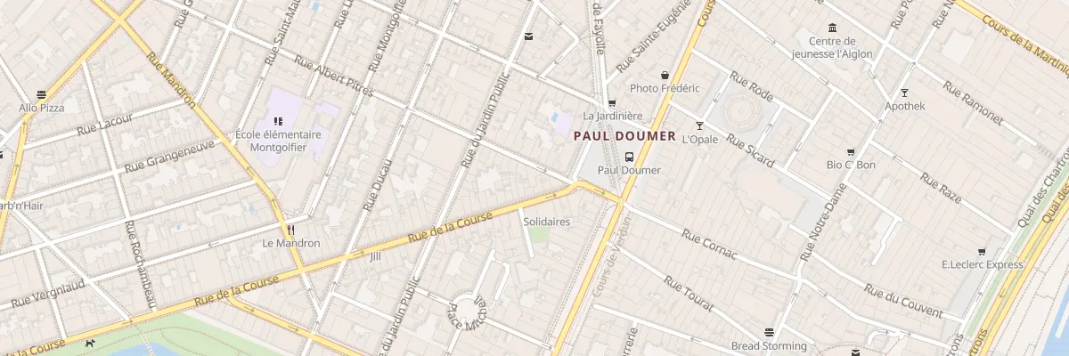 Plan du 8 Rue Albert Pitres à Bordeaux