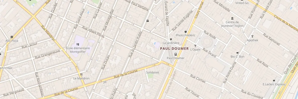 Plan du 15 Rue Albert Pitres à Bordeaux