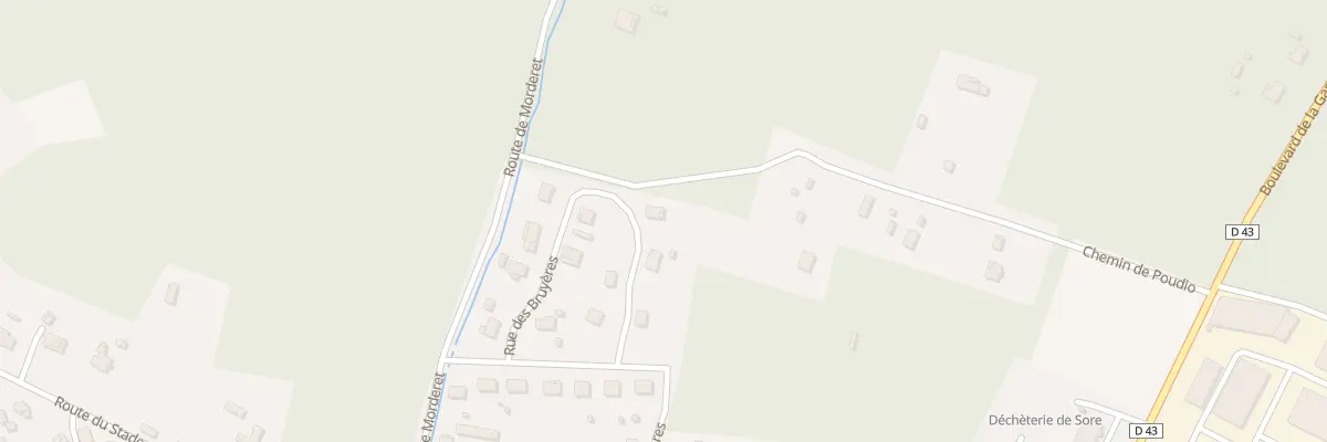 Plan du 529 Rue des Bruyeres à Sore