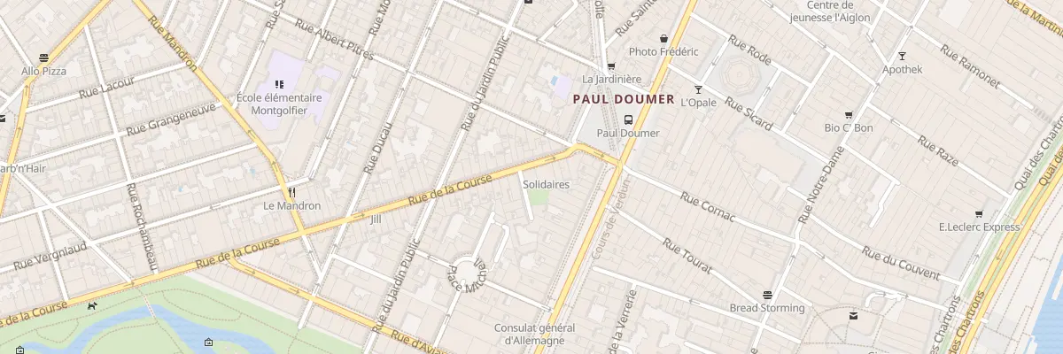 Plan du 10 Rue de la Course à Bordeaux