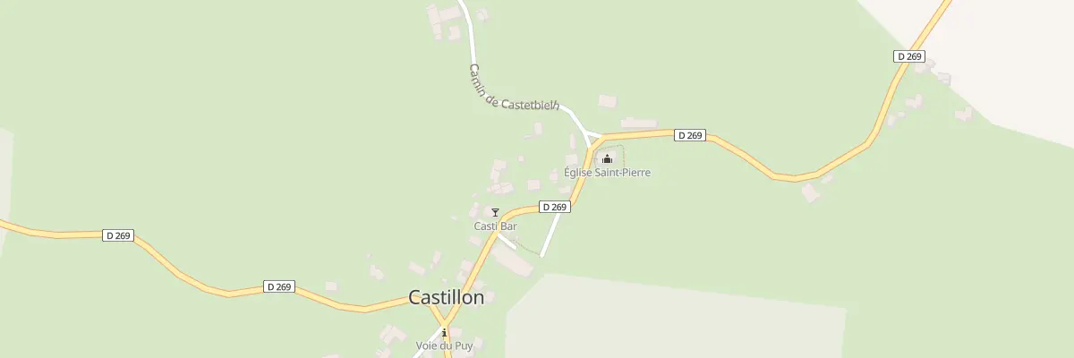 Plan du 137 Le Bourg à Castillon (Canton d’Arthez-de-Béarn)