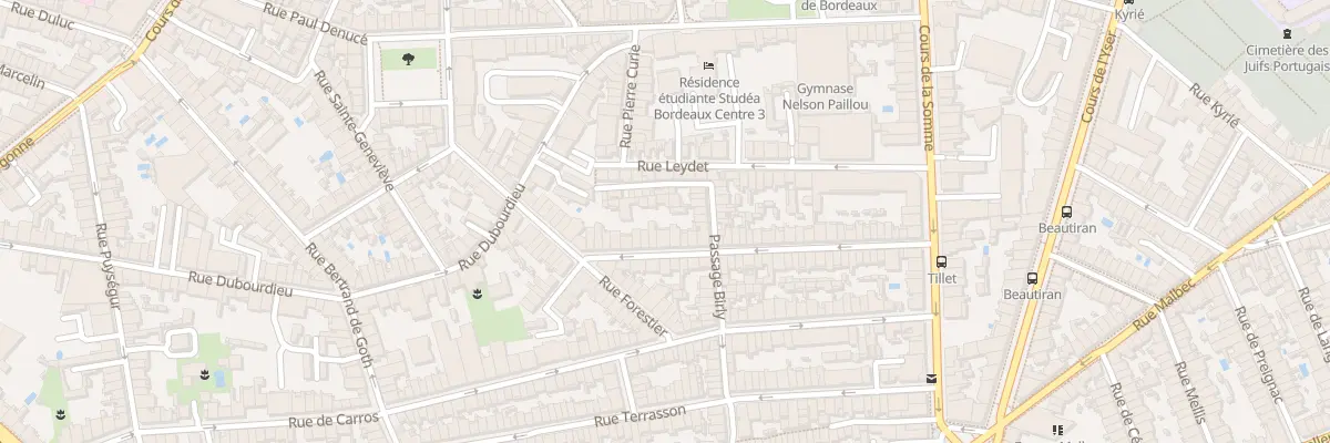 Plan du 55 Rue Tillet à Bordeaux