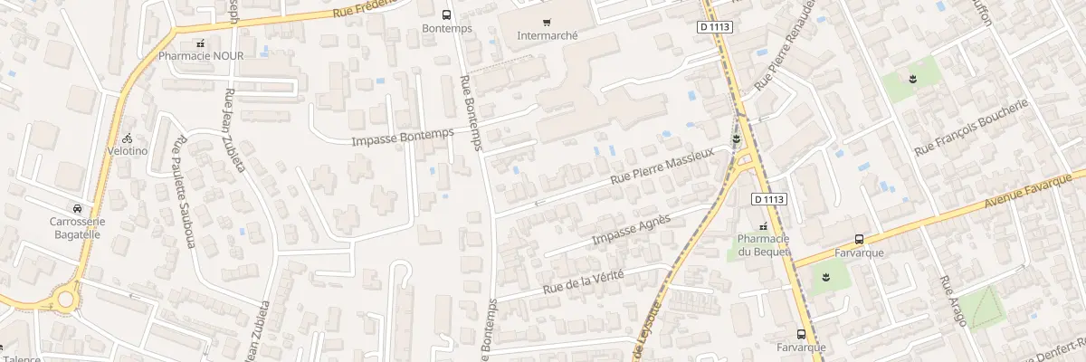 Plan du 33 Rue Pierre Massieux à Talence