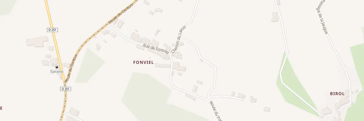 Plan du 6 Rue de Fontviel à Samonac