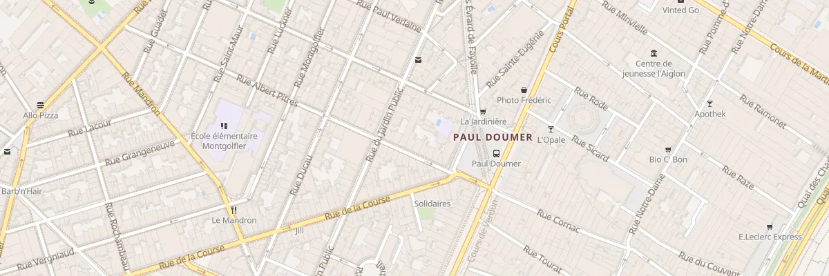 Plan du 17 Rue Albert Pitres à Bordeaux