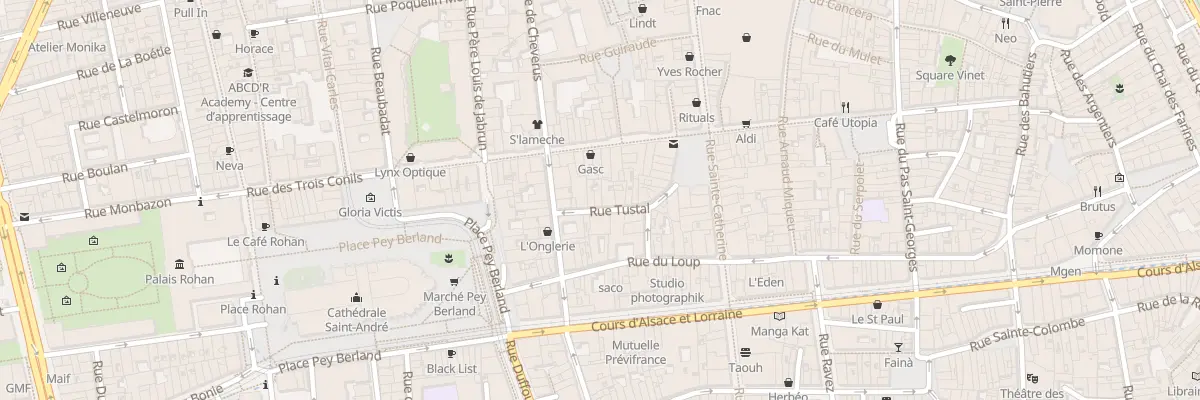 Plan du 17 Rue Tustal à Bordeaux