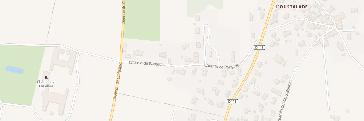 Plan du 15 Che de Pargade à Léognan