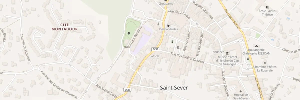 Plan du 4 Rue de Pontix à Saint-Sever