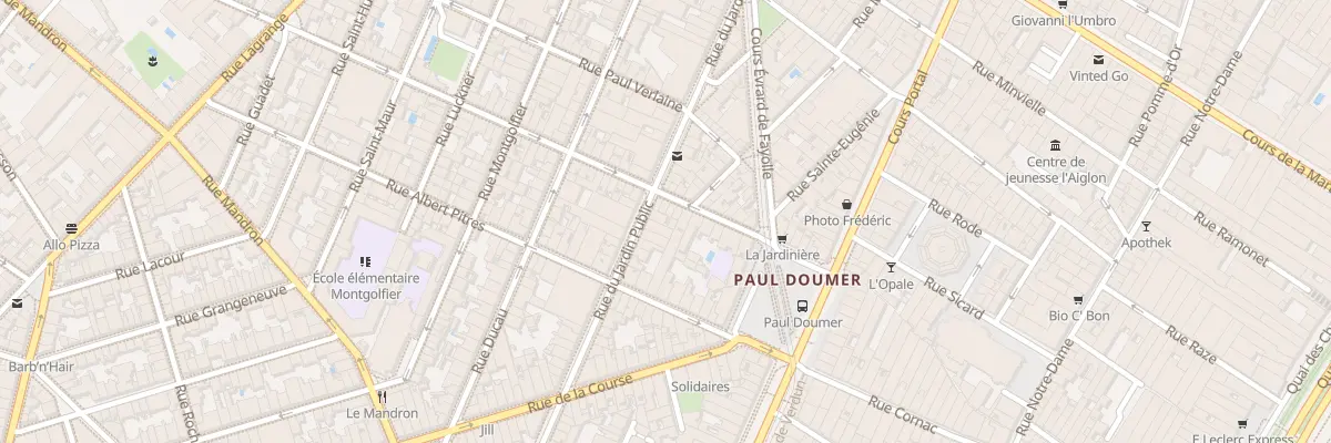Plan du 56 Rue du Jardin Public à Bordeaux