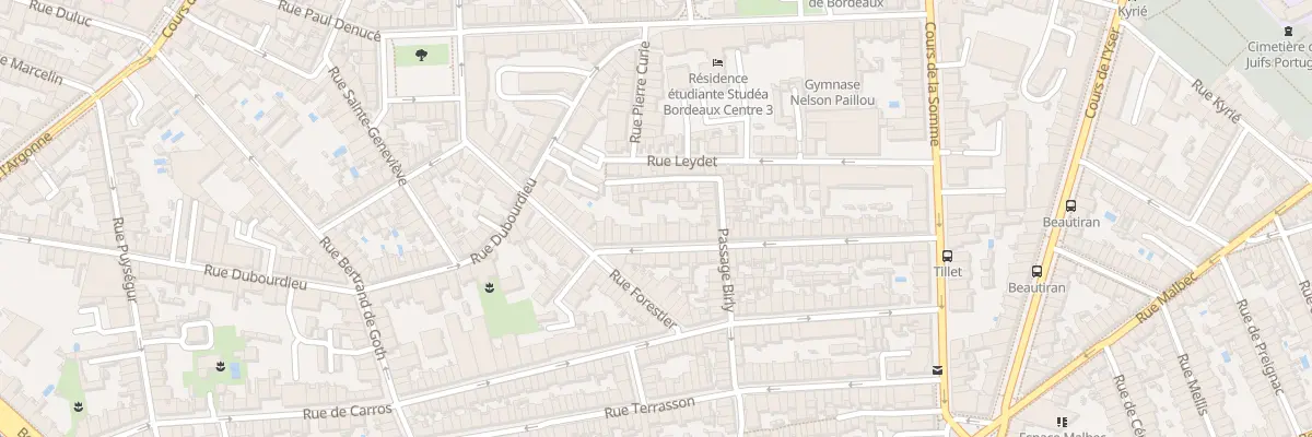 Plan du 59 Rue Tillet à Bordeaux