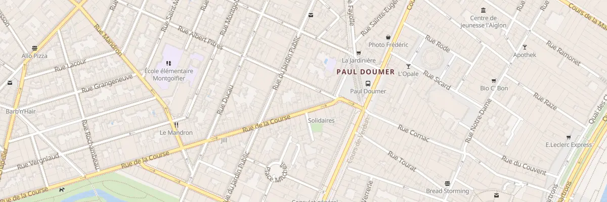 Plan du 11 Rue de la Course à Bordeaux