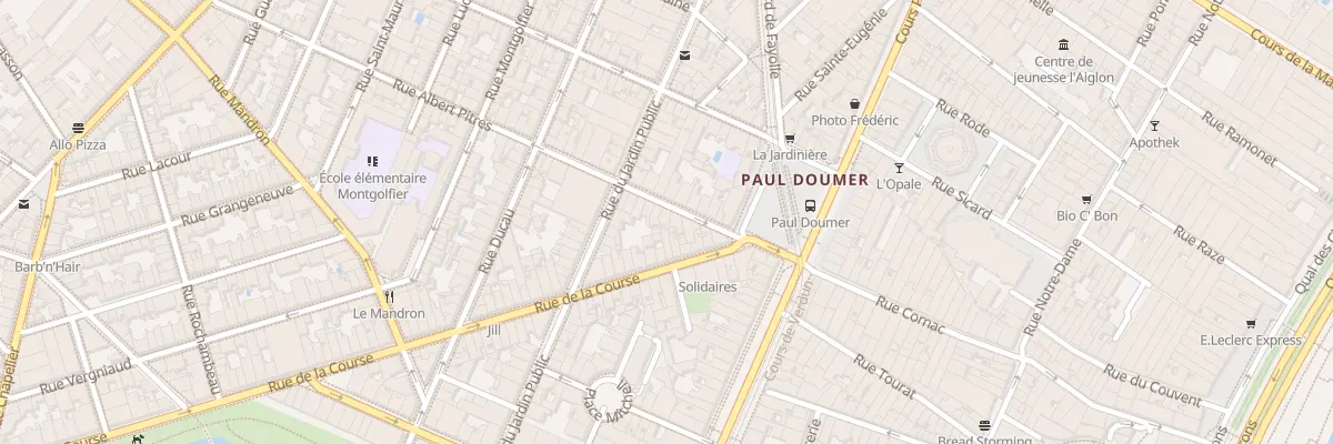 Plan du 12 Rue Albert Pitres à Bordeaux