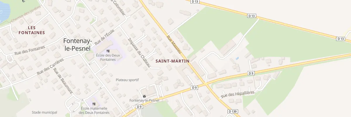 Plan du 18 Rue Massieu à Fontenay-le-Pesnel