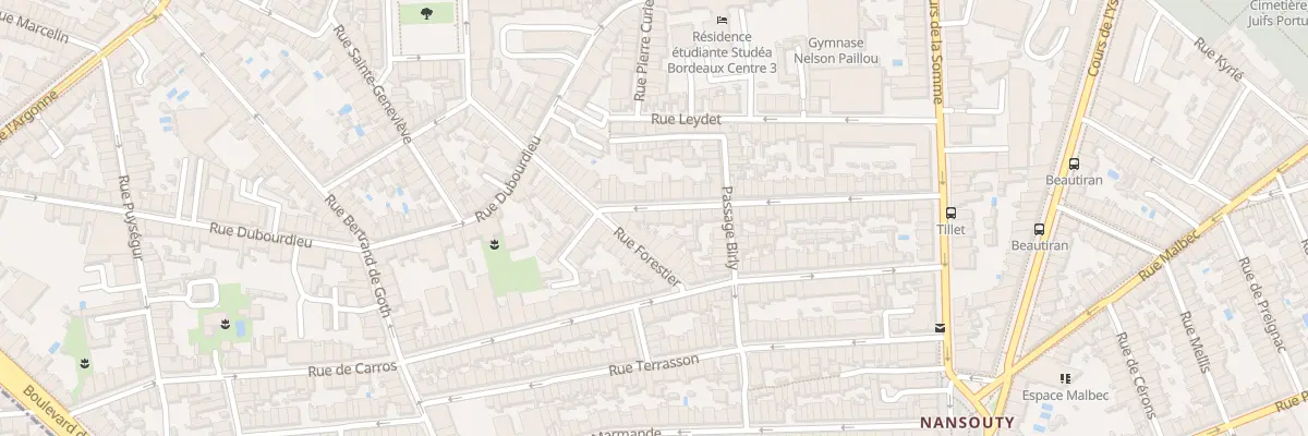 Plan du 62 Rue Tillet à Bordeaux