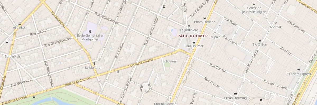 Plan du 11B Rue de la Course à Bordeaux