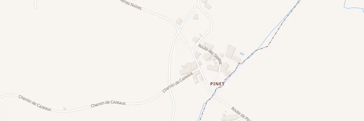 Plan du 91 Pinet à Campugnan
