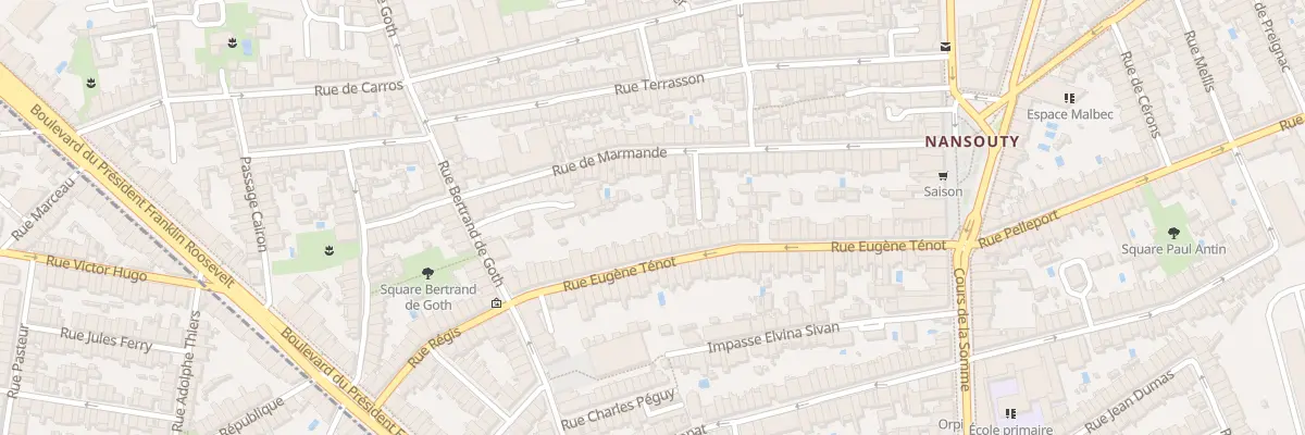 Plan du 57 Rue Eugène Ténot à Bordeaux