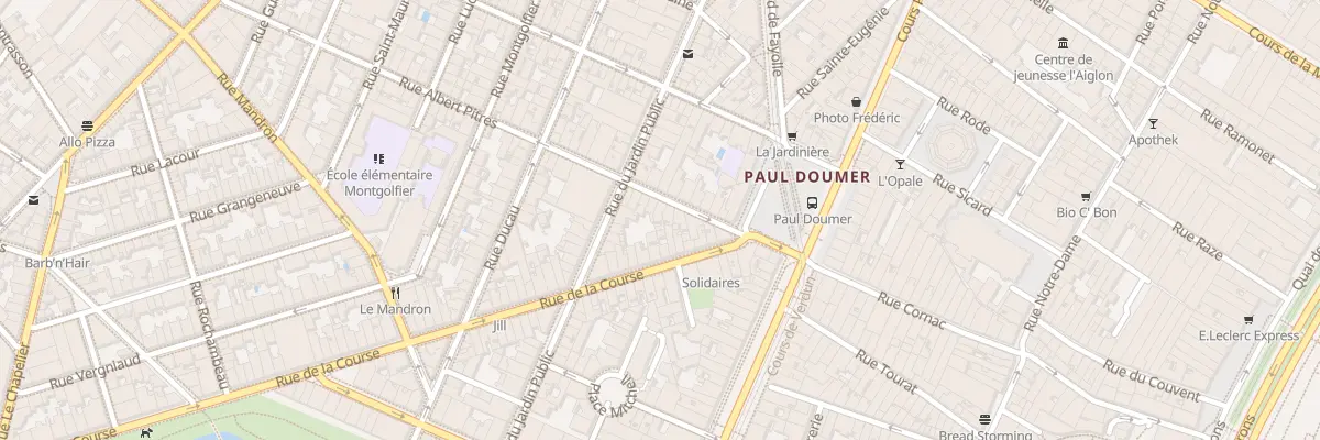Plan du 14 Rue Albert Pitres à Bordeaux