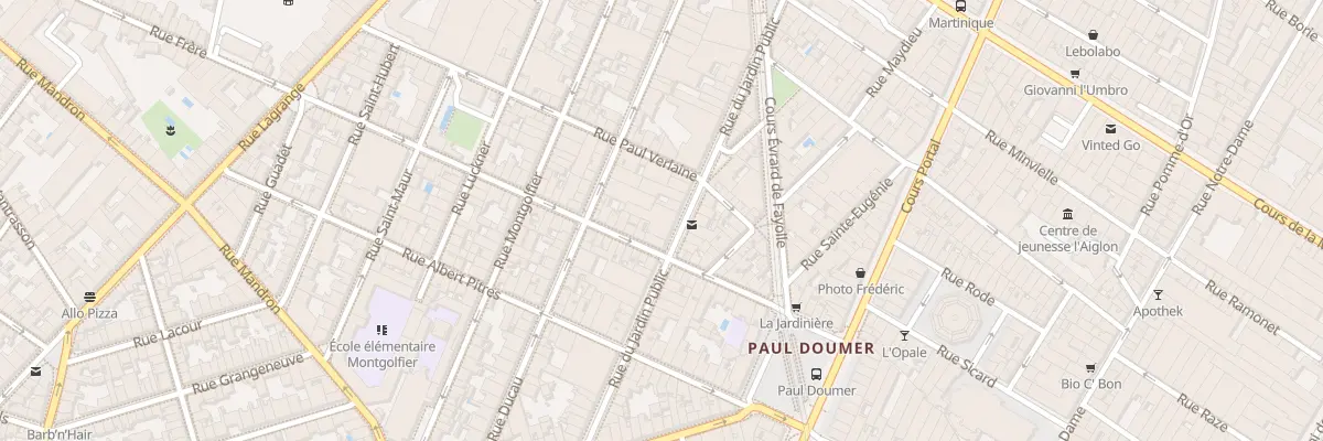 Plan du 67 Rue du Jardin Public à Bordeaux