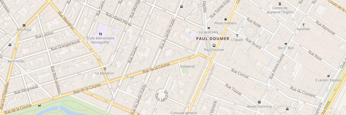 Plan du 15 Rue de la Course à Bordeaux