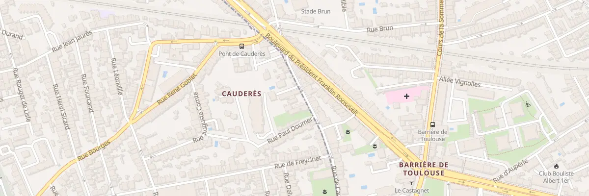 Plan du 25 Rue de Cauderes à Talence